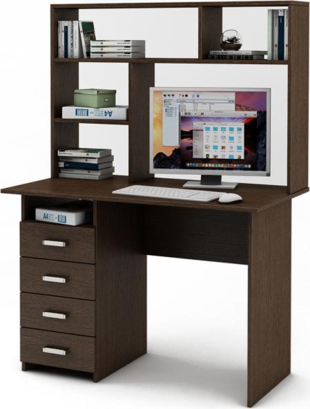 Письменный стол Нео-4 с надстройкой вариант 2