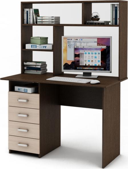 Письменный стол Нео-4 с надстройкой вариант 3