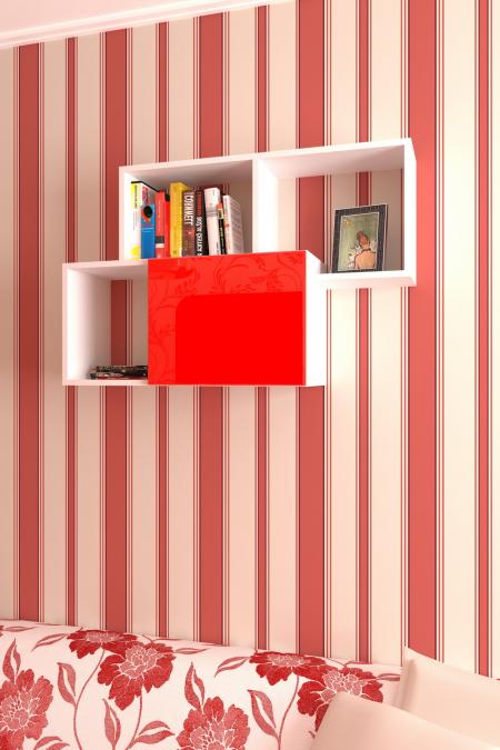 Полка для книг Лайн-8 вариант 1