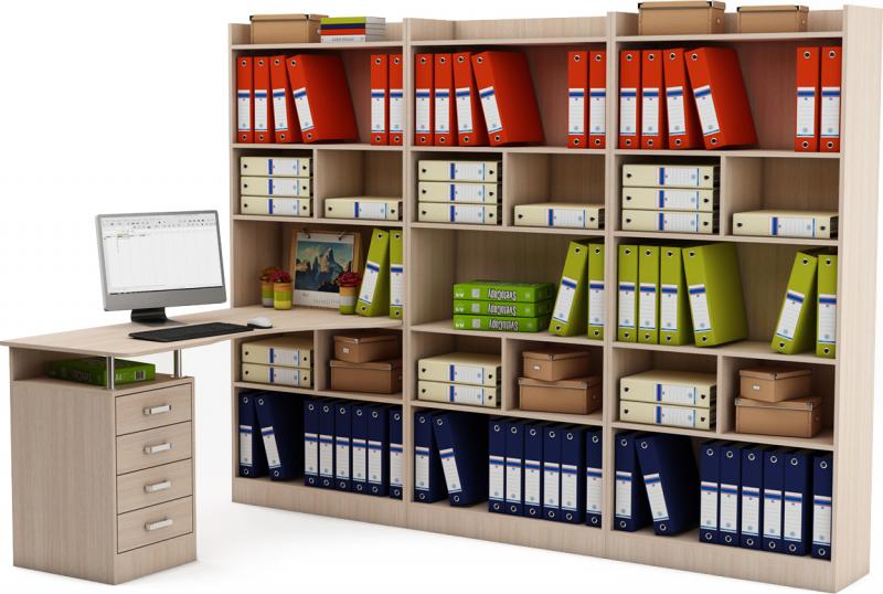 Стол-стеллаж Маунт-1888 вариант 1