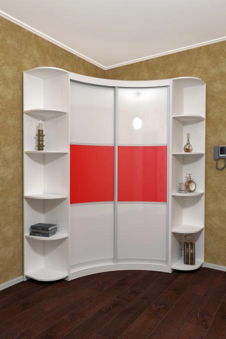 Радиусный шкаф-купе Лайн-20 вариант 4