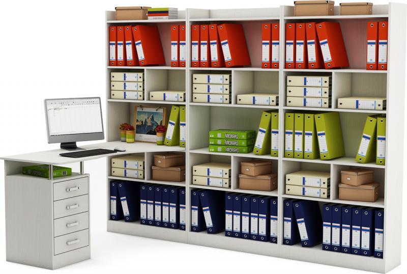 Стол-стеллаж Маунт-1888 вариант 3