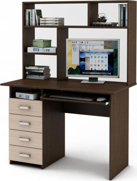 Письменный стол Нео-4К с надстройкой вариант 3