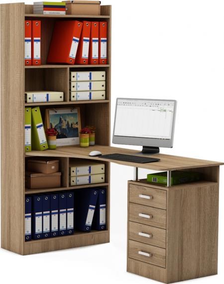 Стол-стеллаж Маунт-28 вариант 1