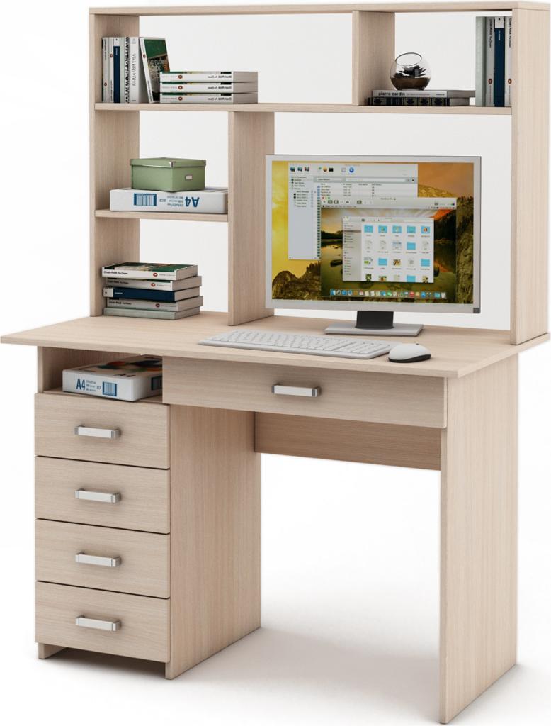 Письменный стол Нео-4Я с надстройкой вариант 1
