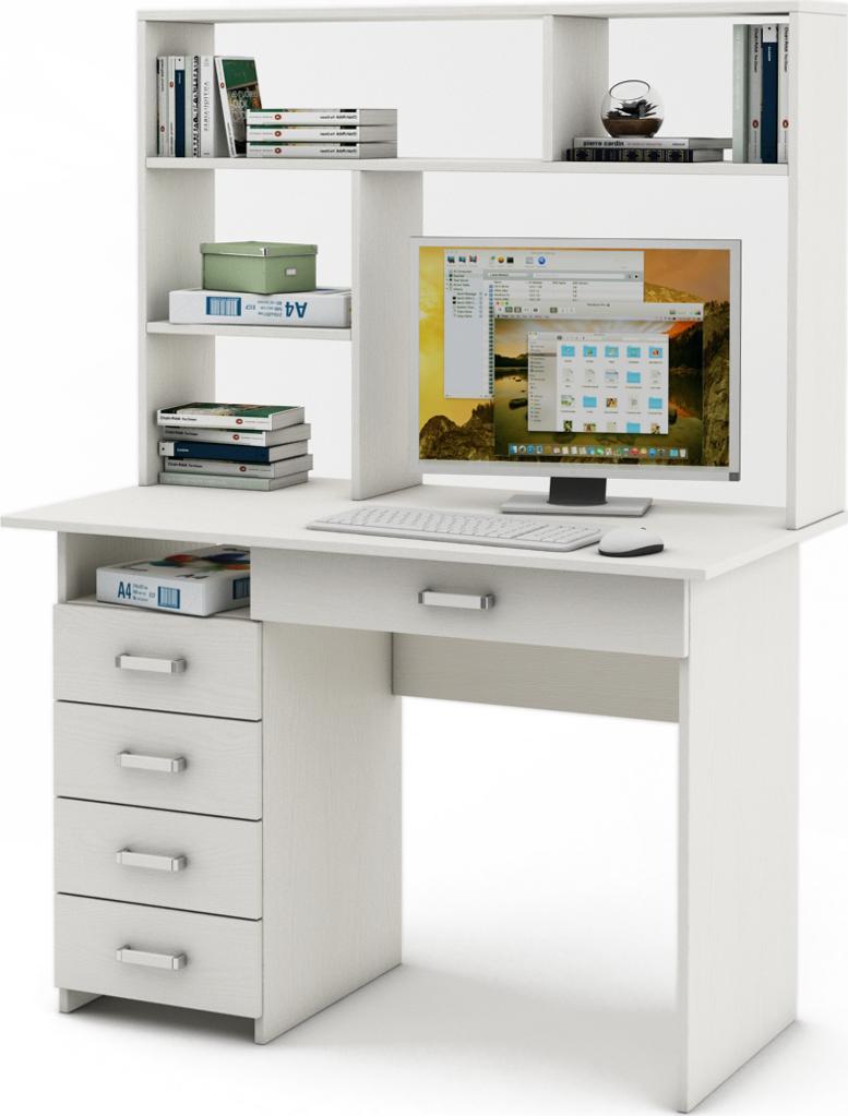 Письменный стол Нео-4Я с надстройкой вариант 2