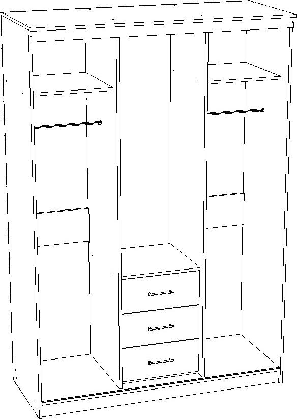 Шкаф-купе Плейн-15 вариант 5