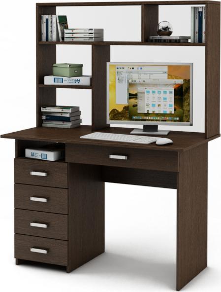 Письменный стол Нео-4Я с надстройкой вариант 2