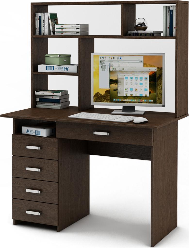 Письменный стол Нео-4Я с надстройкой вариант 3