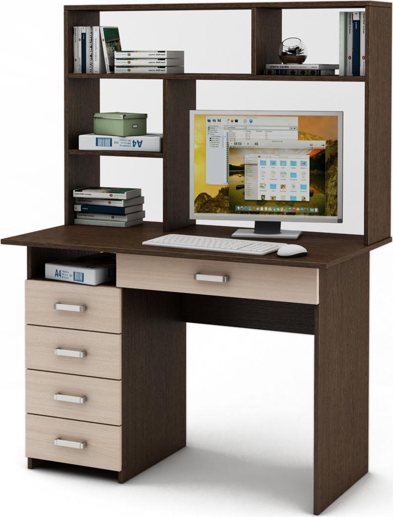 Письменный стол Нео-4Я с надстройкой вариант 4
