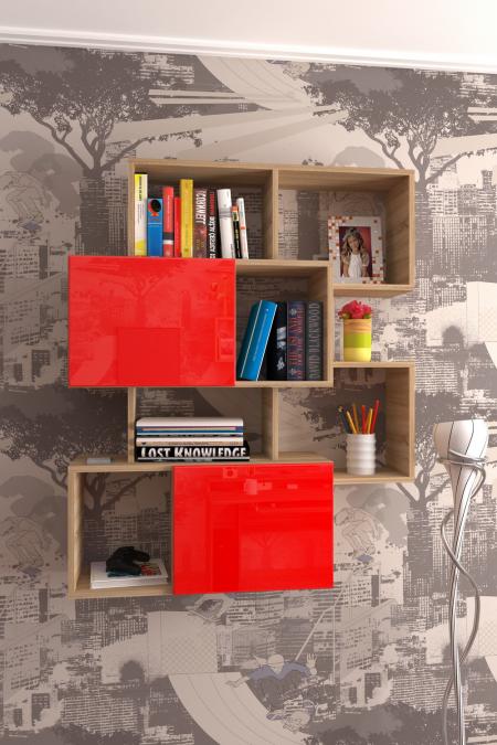 Полка для книг Лайн-10 вариант 3