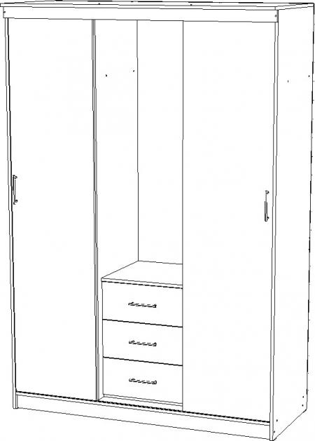 Шкаф-купе Плейн-15 вариант 2