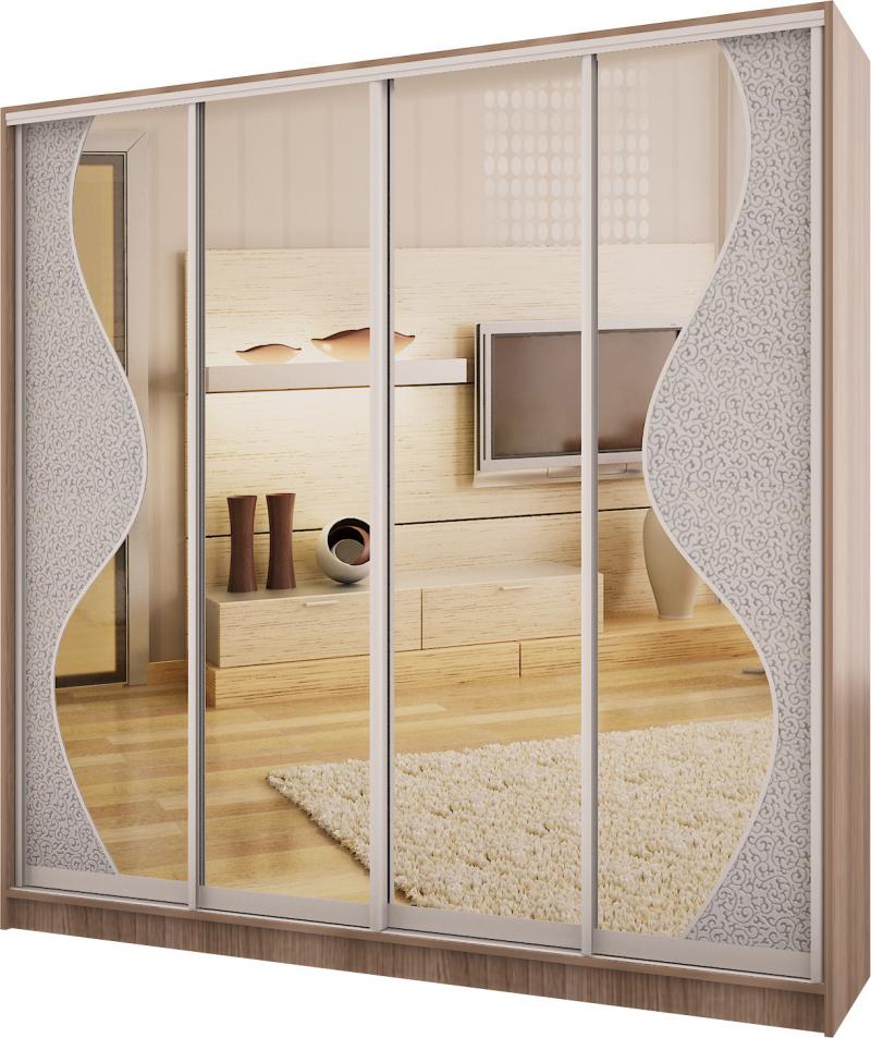 Шкаф-купе Лидл-17 Кожа вариант 1