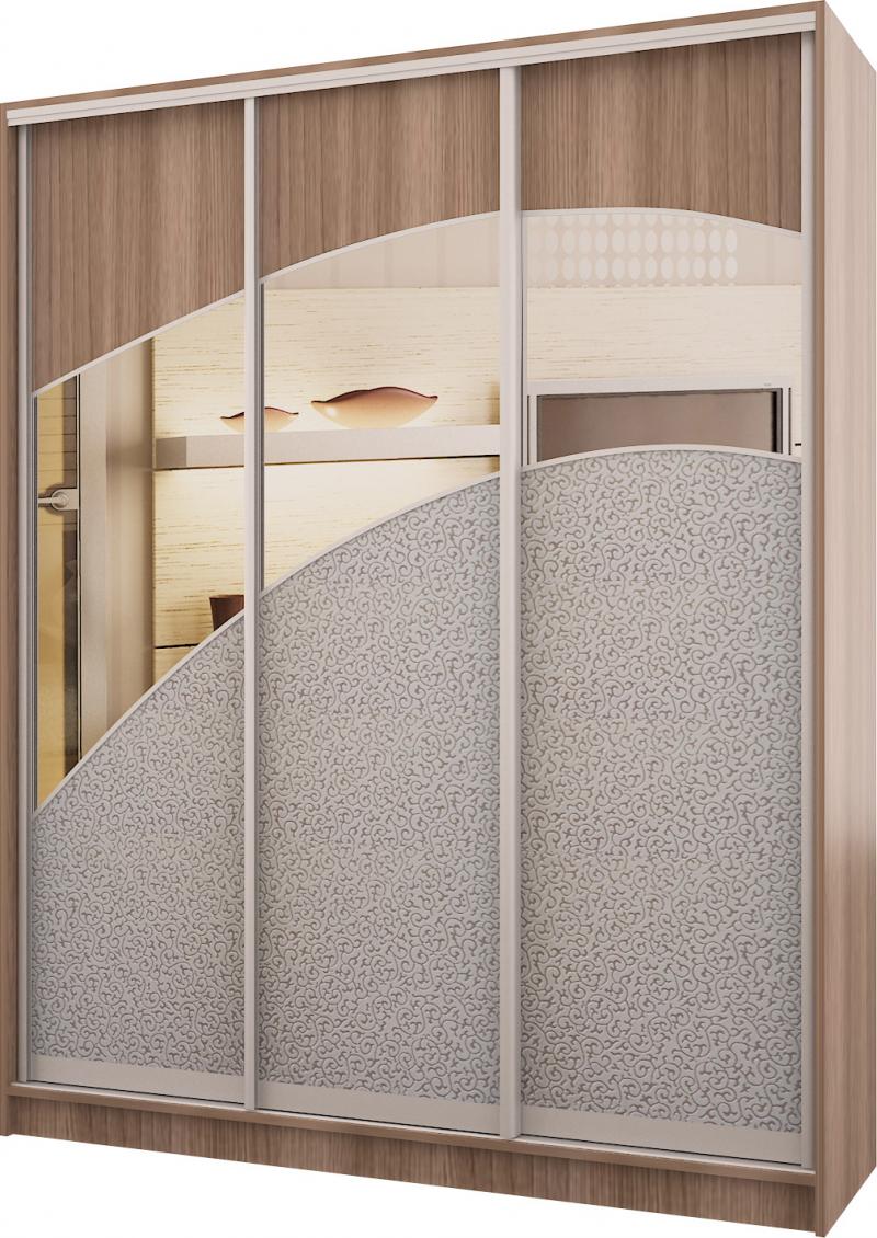 Шкаф-купе Лидл-5 Кожа вариант 1