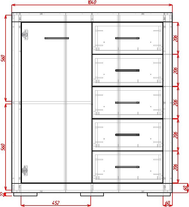 Комод Омега-14-М вариант 3