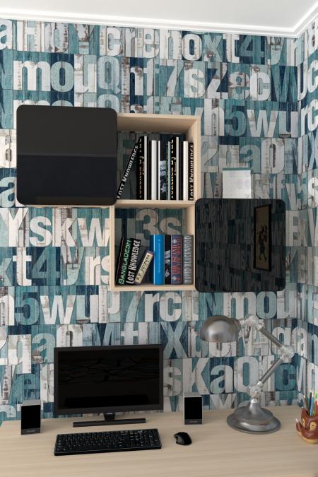 Полка для книг Лайн-2 вариант 4