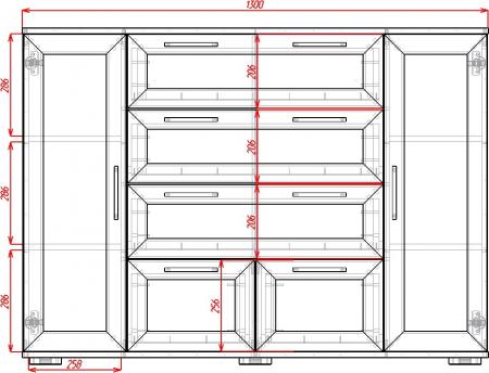 Комод Телия-8 вариант 1