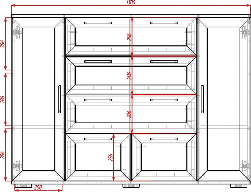 Комод Телия-8 вариант 2