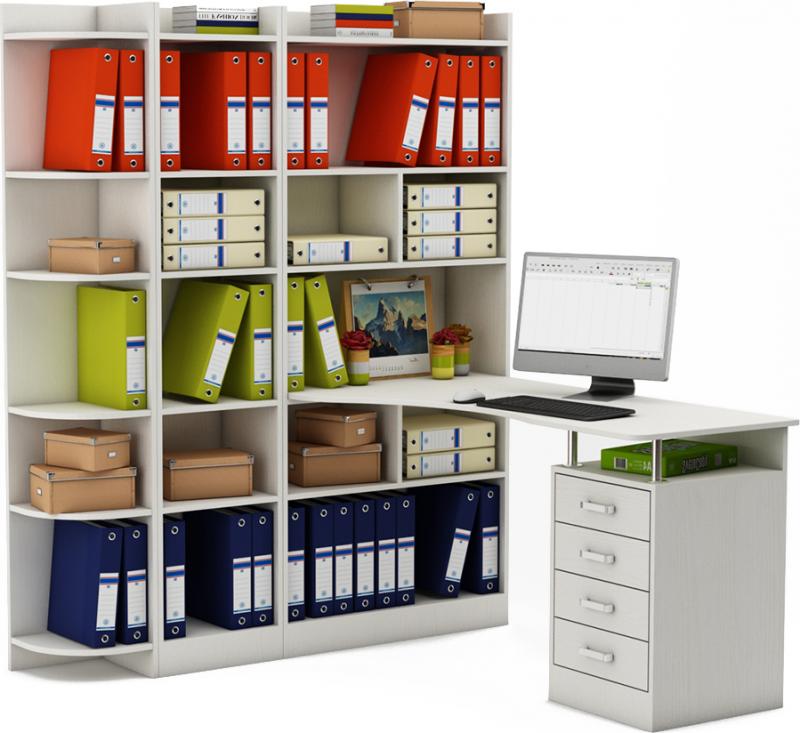 Стол-стеллаж Маунт-2843 вариант 3