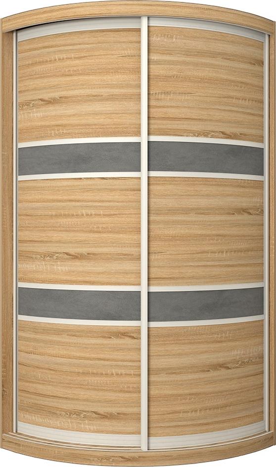 Радиусный шкаф-купе Лайн-2 вариант 1