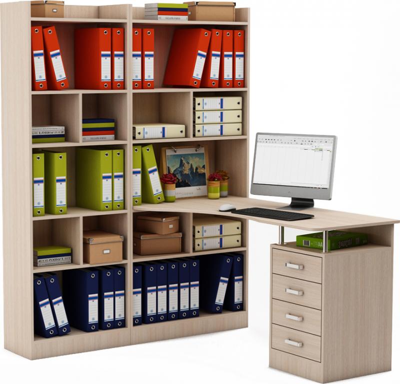 Стол-стеллаж Маунт-286 вариант 1