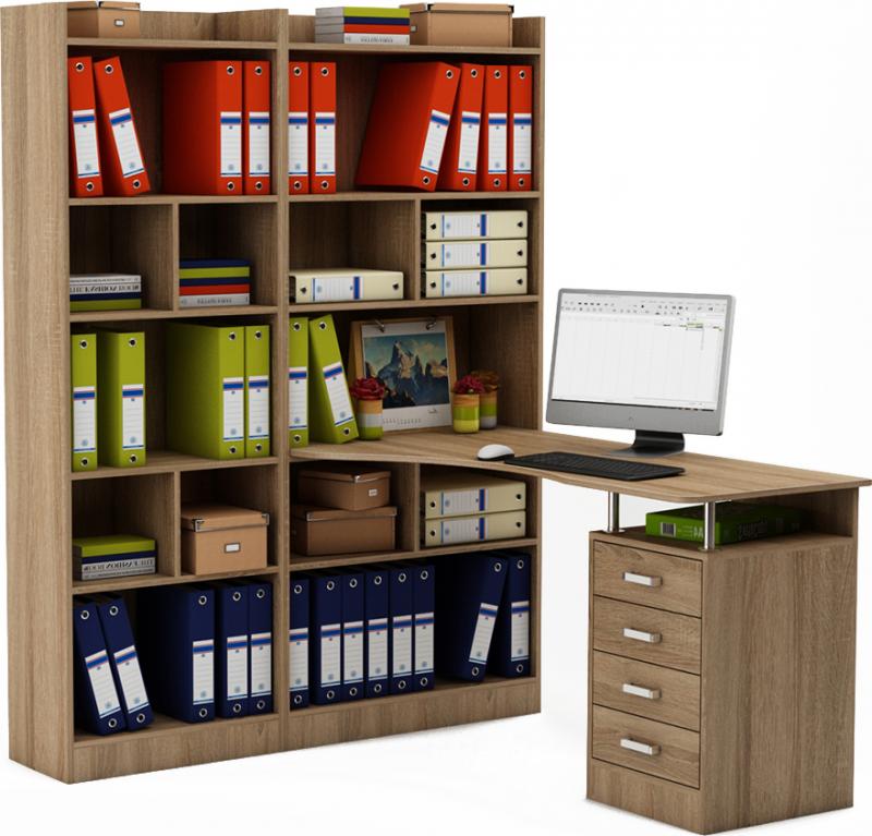 Стол-стеллаж Маунт-286 вариант 2