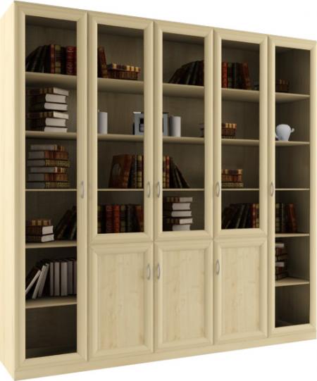 Книжный шкаф Классико-5-3 вариант 1