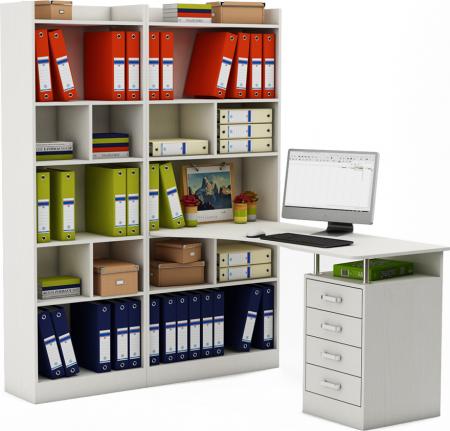 Стол-стеллаж Маунт-286 вариант 2