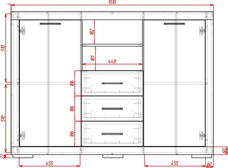 Комод Омега-19 вариант 2