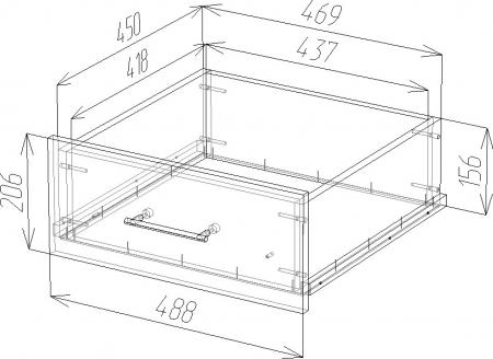 Шкаф-купе Плейн-15 вариант 6