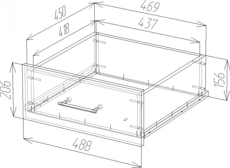 Шкаф-купе Плейн-15 вариант 7