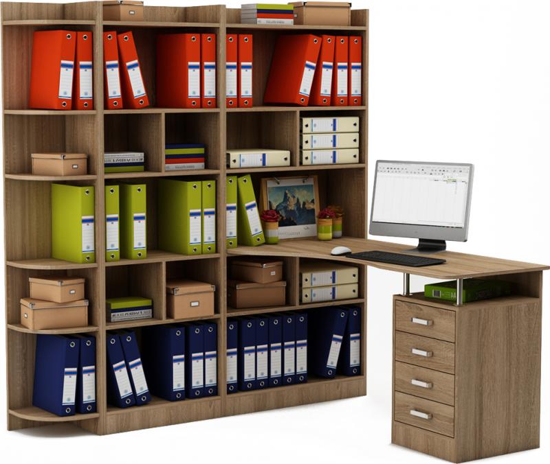 Стол-стеллаж Маунт-2863 вариант 2