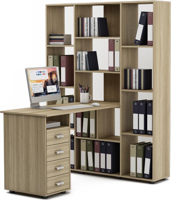 Стол-стеллаж Женева-3 вариант 3