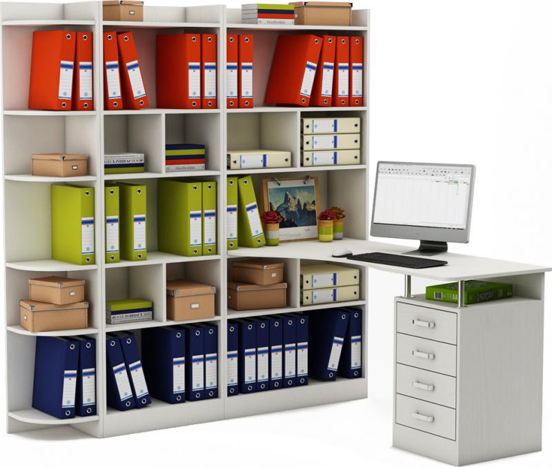 Стол-стеллаж Маунт-2863 вариант 3