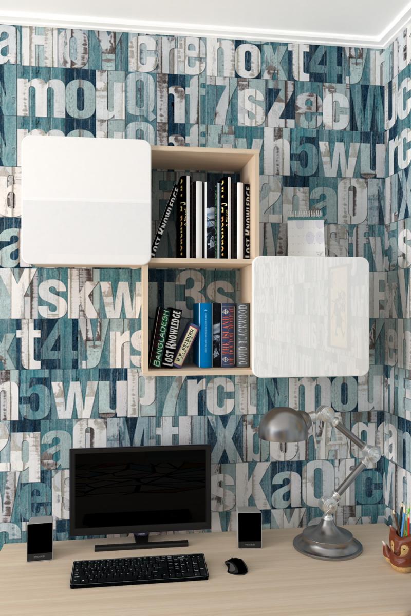 Полка для книг Лайн-2 вариант 3