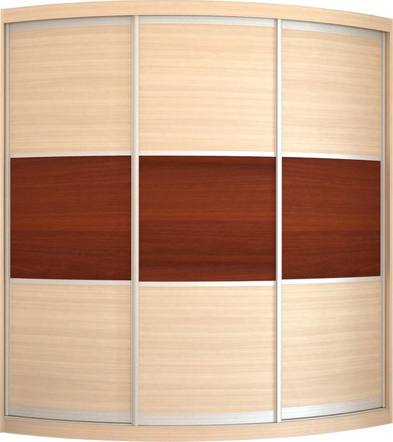 Радиусный шкаф-купе Лайн-5 вариант 1