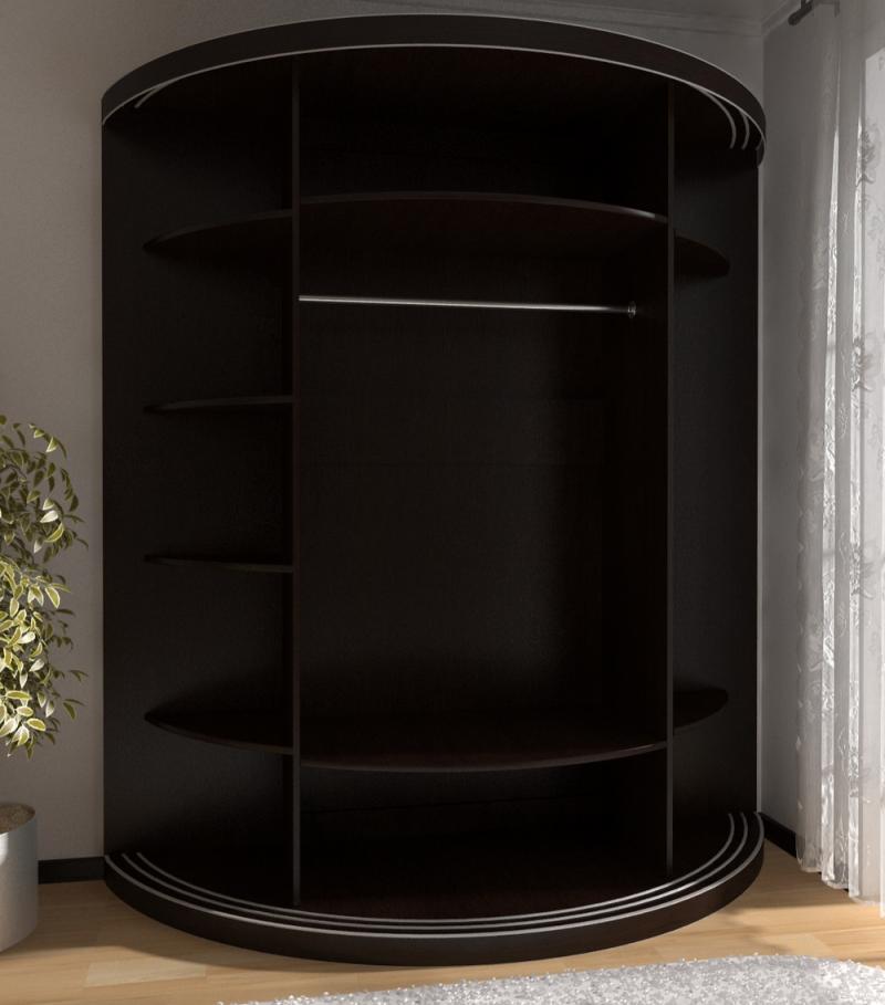 Радиусный шкаф-купе Лайн-11 вариант 3