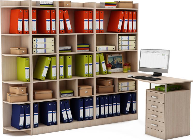 Стол-стеллаж Маунт-28643 вариант 1