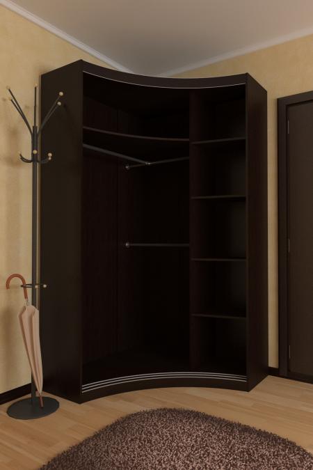 Радиусный шкаф-купе Лайн-8 вариант 2
