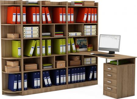 Стол-стеллаж Маунт-28643 вариант 1