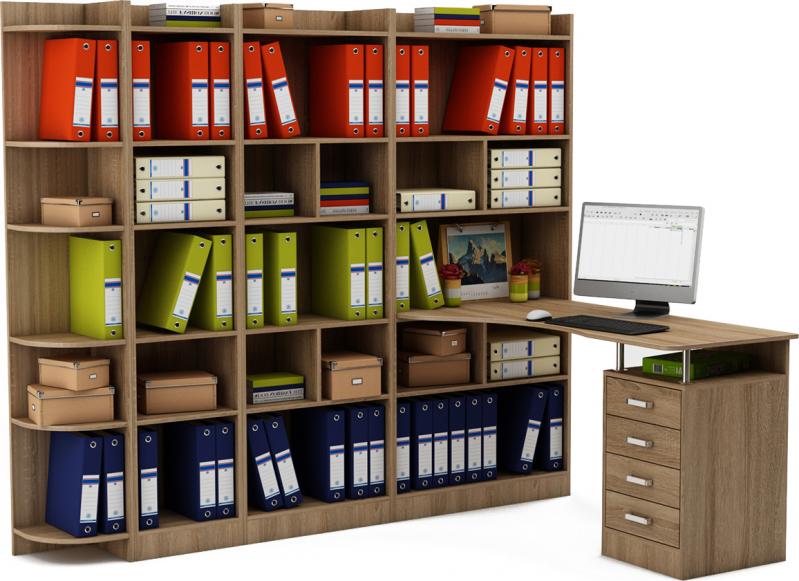 Стол-стеллаж Маунт-28643 вариант 2