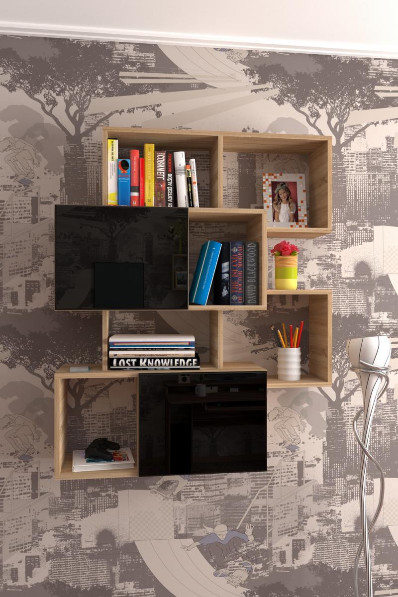 Полка для книг Лайн-10 вариант 5