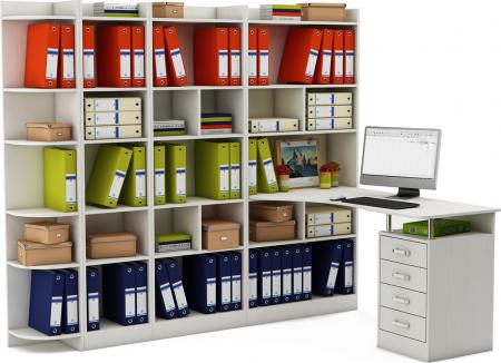 Стол-стеллаж Маунт-28643 вариант 2