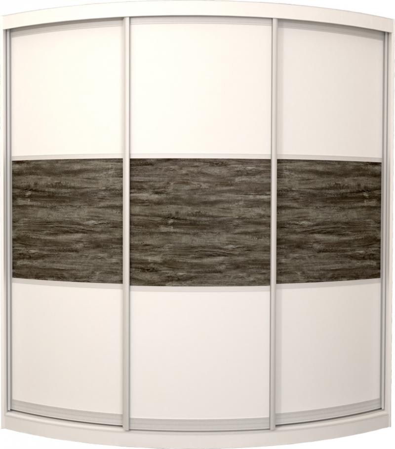 Радиусный шкаф-купе Лайн-6 вариант 1