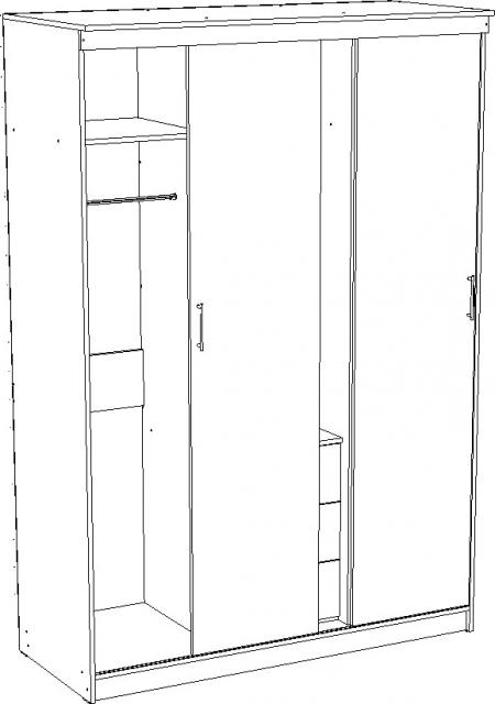 Шкаф-купе Плейн-15 вариант 3