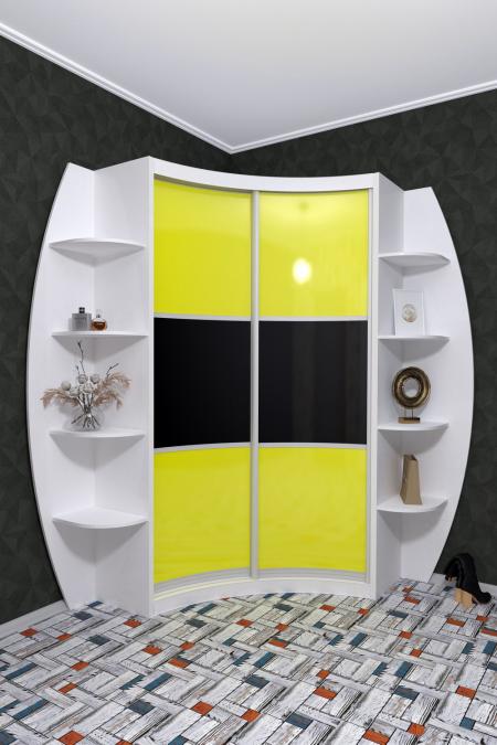 Радиусный шкаф-купе Лайн-21 вариант 2