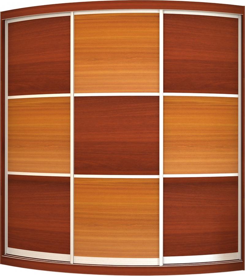 Радиусный шкаф-купе Лайн-7 вариант 1