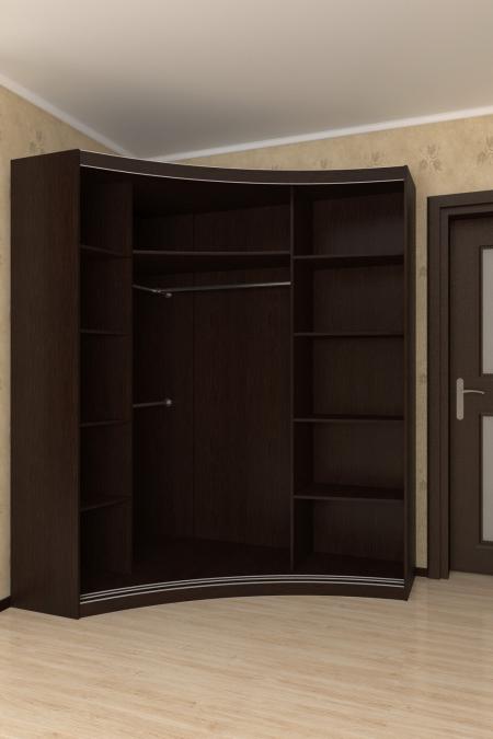 Радиусный шкаф-купе Лайн-19 вариант 2