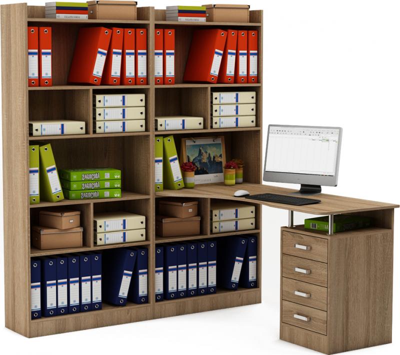 Стол-стеллаж Маунт-288 вариант 2