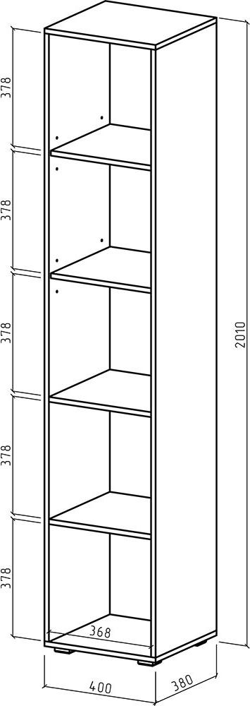 Шкаф Лино-1 бельевой - Схема